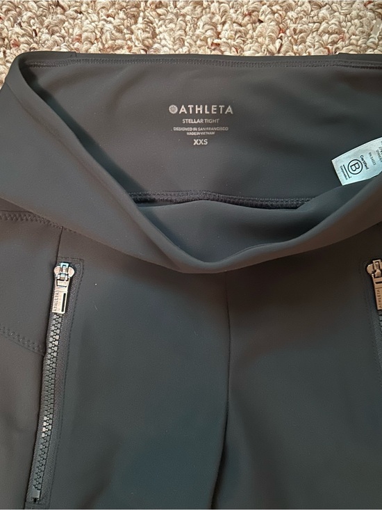 Athleta Pants - Athleta Grey  Tight Leggings with Zip Pockets